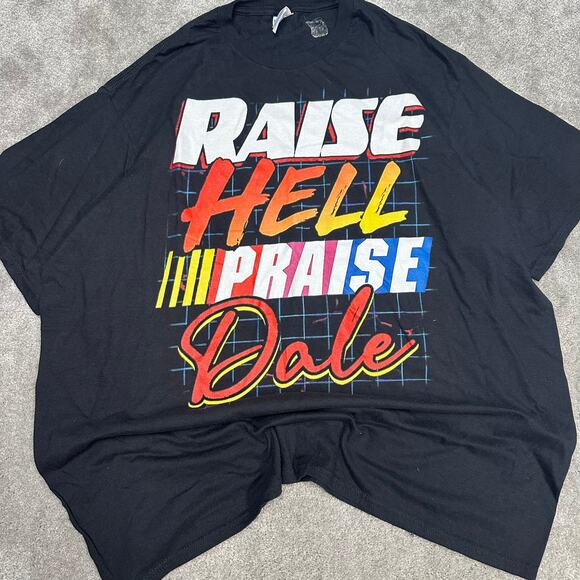 Men's Raise Hell Praise Dale NASCAR Graphic Tee Shirt Size XXL Dale Earnhardt - Picture 1 of 5